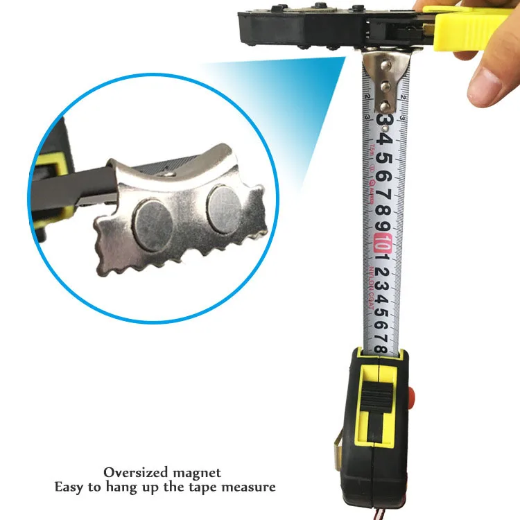 Self locking Steel Tape Measure 16FT 10FT 25FT Metric Tape measure Laster Custom Measuring Tape