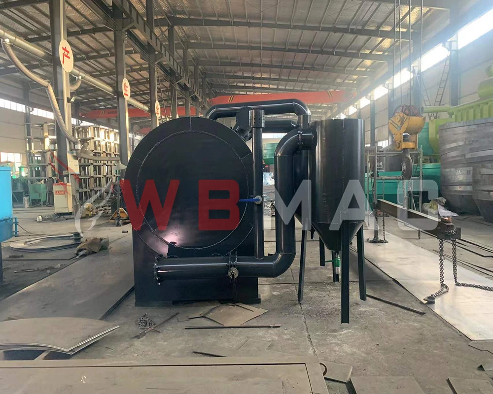 Environmental Horizontal Wood Log Airflow Carbonization Furnace For BBQ Charcoal for wood charcoal making machine