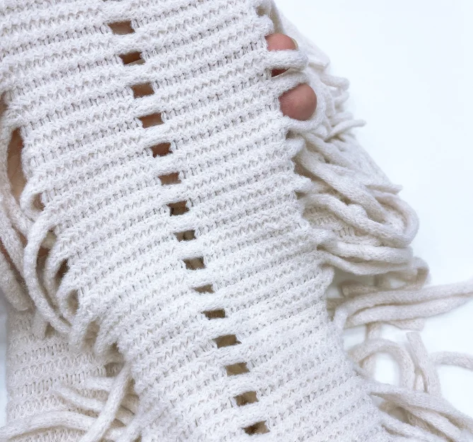 Factory direct supply pure cotton cashmere fringed lace clothing coat coat hem decorative fringe DIY accessories