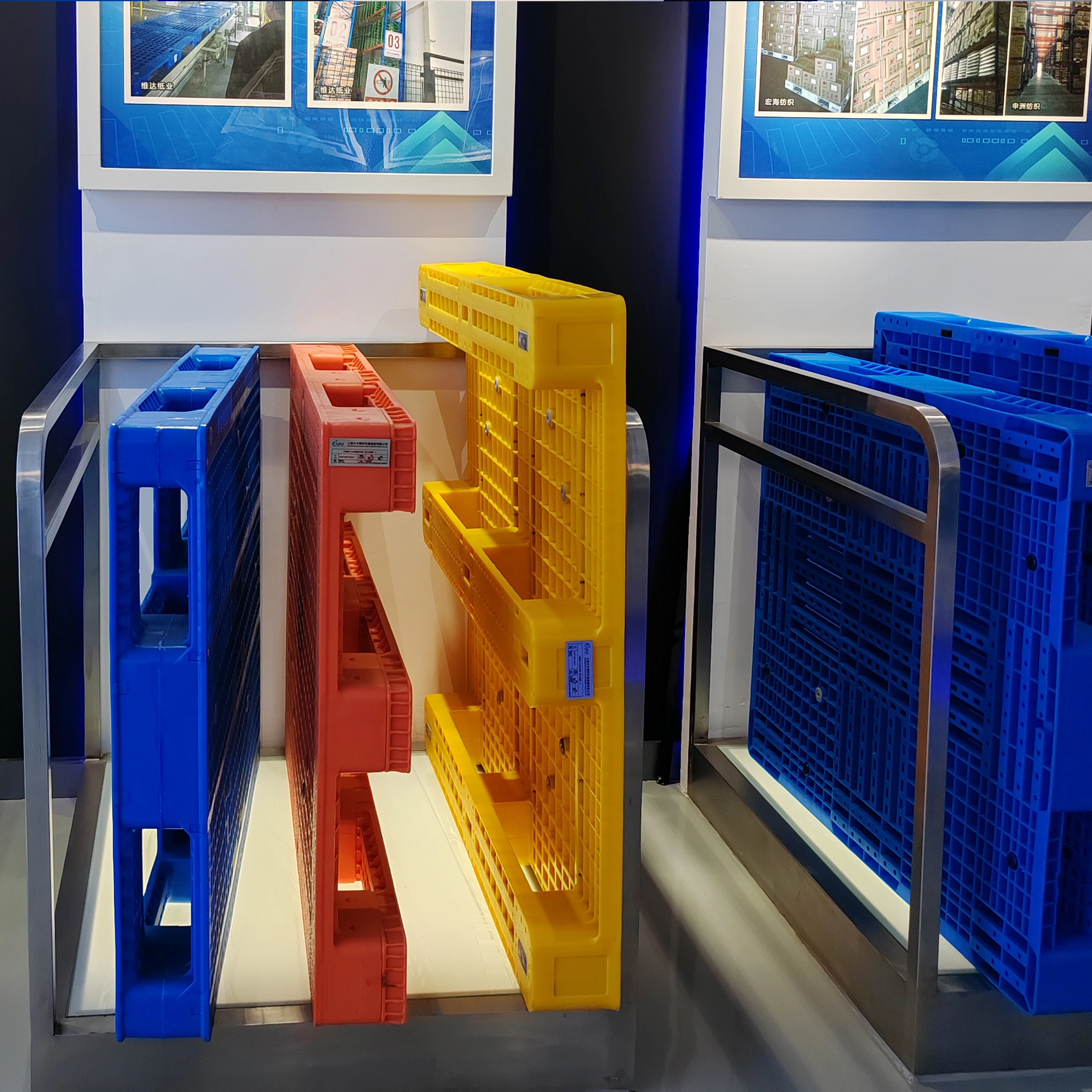 Industry Logistics cheap plastic pallet 4 way grid moistureproof plastic pallet for sales