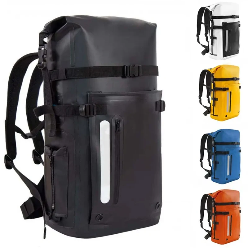 OEM Custom Logo 500D PVC Outdoor Sport Swimming Diving Equipment Water Proof Bag 40L Waterproof Backpack