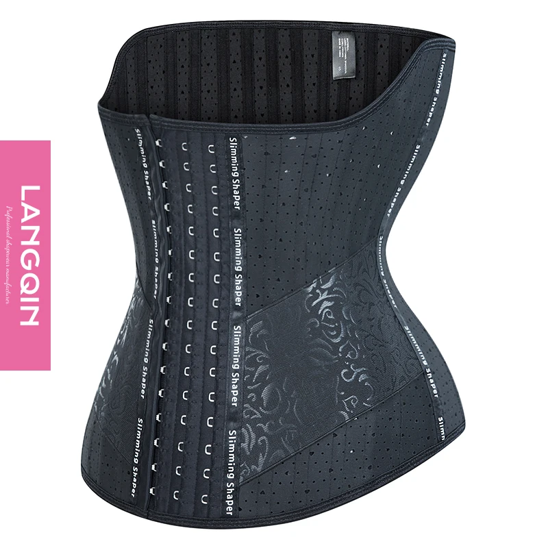 Faja colombian wholesale Best Women Corset Slimming Belt Modeling Strap Body Shaper Latex 25 Steel Bone Sweat Waist Trainer