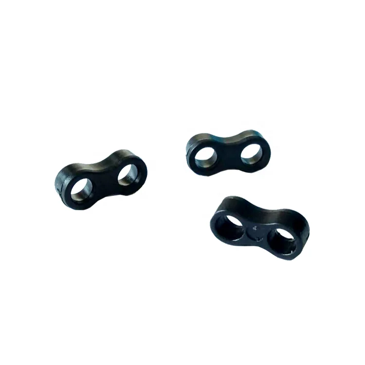 
For 4mm Cord Black Plastic Ball Cord Lock Two Holes Toggles Plastic Stoppers 