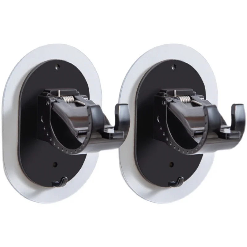 Self Adhesive Curtain Rod Bracket Hook Bathroom Hotel Non Perforated Fasteners Fixing Hooks for Clothes Drying Poles