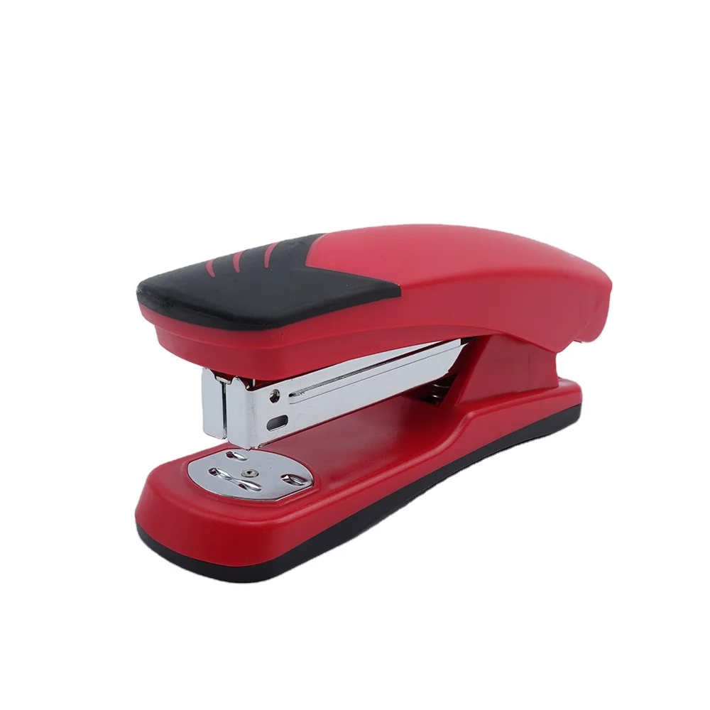 UFEN 6103 Pure Color Student Office Suppliers Plastic Desktop Paper Stapler