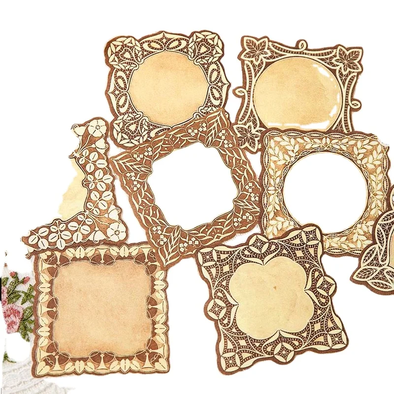 40 Pieces per pack Material Paper Dream Secret Series Vintage Lace Notebook DIY Decorative Stickers 8 Types