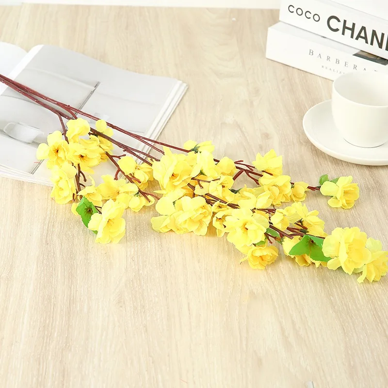 Wedding Party Decor Silk Flower garland Plastic Cherry Plum Peach Blossom Artificial Flower