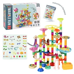 Premium Quality Marble Run Toy Building Block Toy Running Balls Sliding Track Construction Set