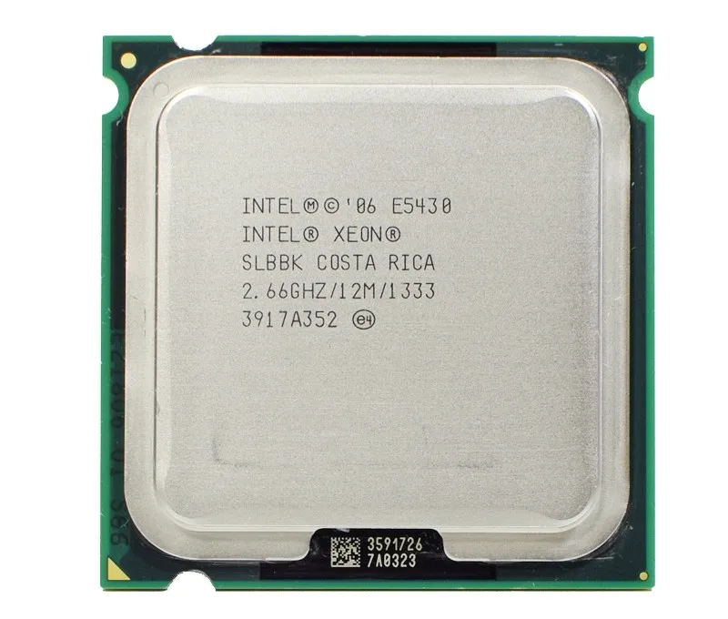 Процессор INTEL XEON E5430 SLANU SLBBK 2,66 GHz 12M 1333Mhz CPU работает на материнской плате LGA775