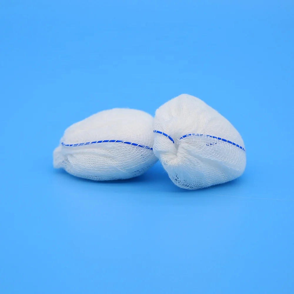 Wholesale high quality 10x10cm medical cotton peanut absorbent non sterile gauze ball