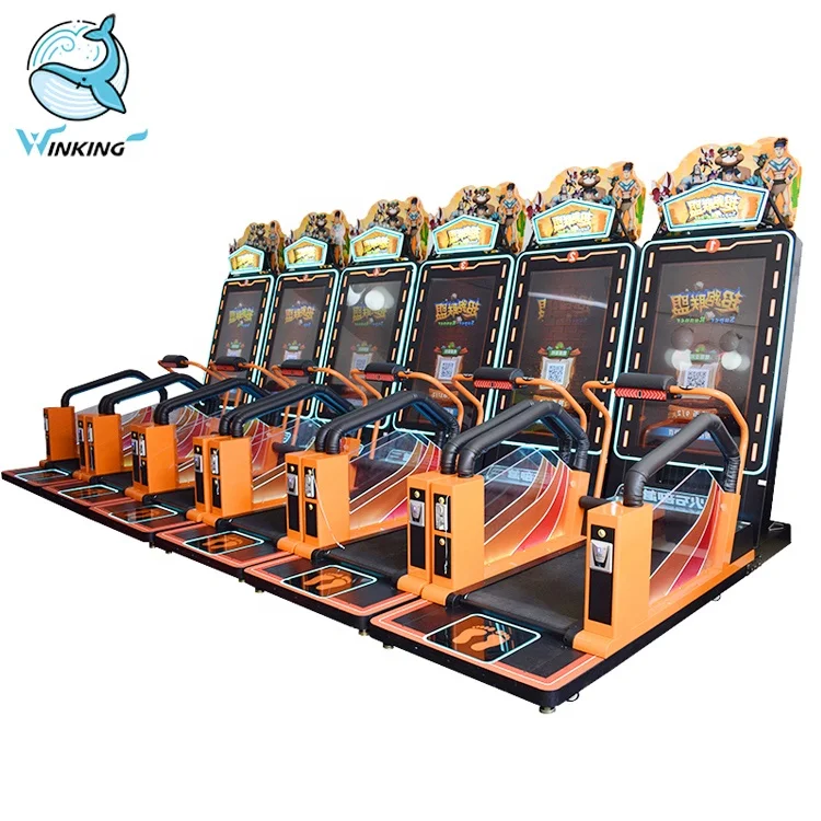 Беговая дорожка WINKING Super runner с монетами гоночная игровая машина для фитнеса распродажа