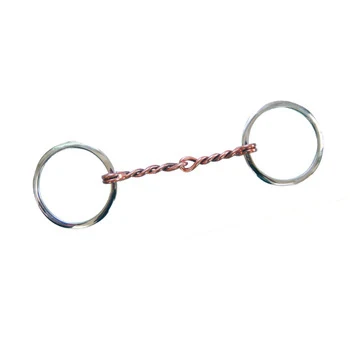 Twisted Copper Wire Mouthpiece Snaffle Horse Racing Bit