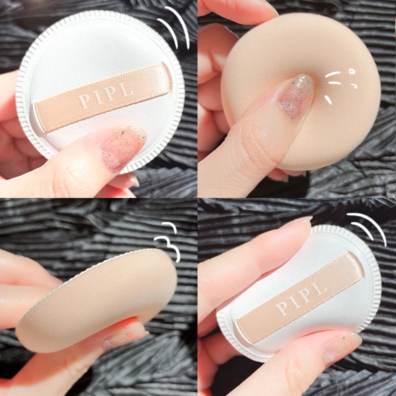 3Pcs/Bag Cotton Candy Clean Sponge Makeup Super Soft Foundation  Makeup Sponge Shapes Wet And Dry Air Cushion Puff Cosmetics