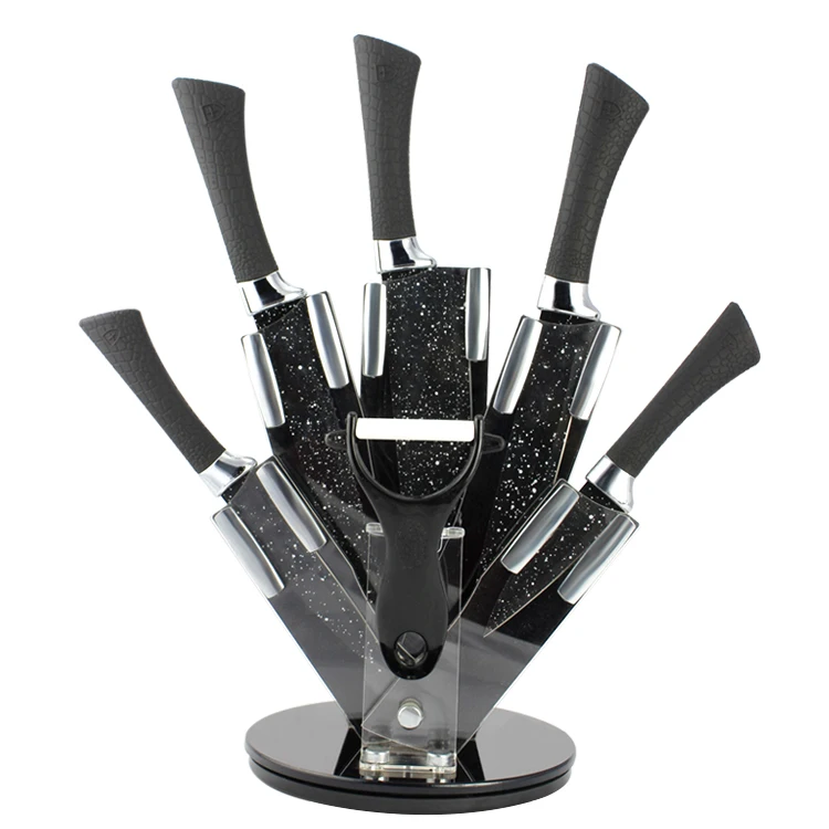 OEM/Professional Non-Stick Coating Kitchen Knives Stainless Steel Kitchen Knife Set Chef Knife Fruit Slicing Cleaver