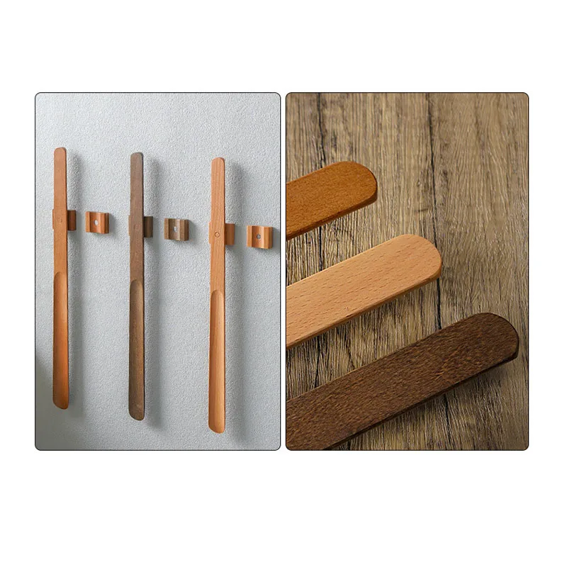 Wood Shoe Horn Long Handle Wall-mounted Magnetic Shoe Horn ,Spoon,Lifter for Seniors Pregnant Women Boots and Shoes horn