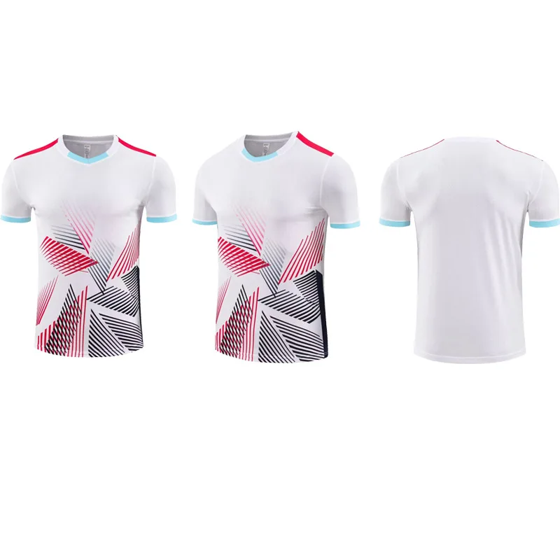 Factory Customized Wholesale National Dry Fit Badminton T-Shirt Badminton Sport Team Shirts Design Uniform Jersey For Man