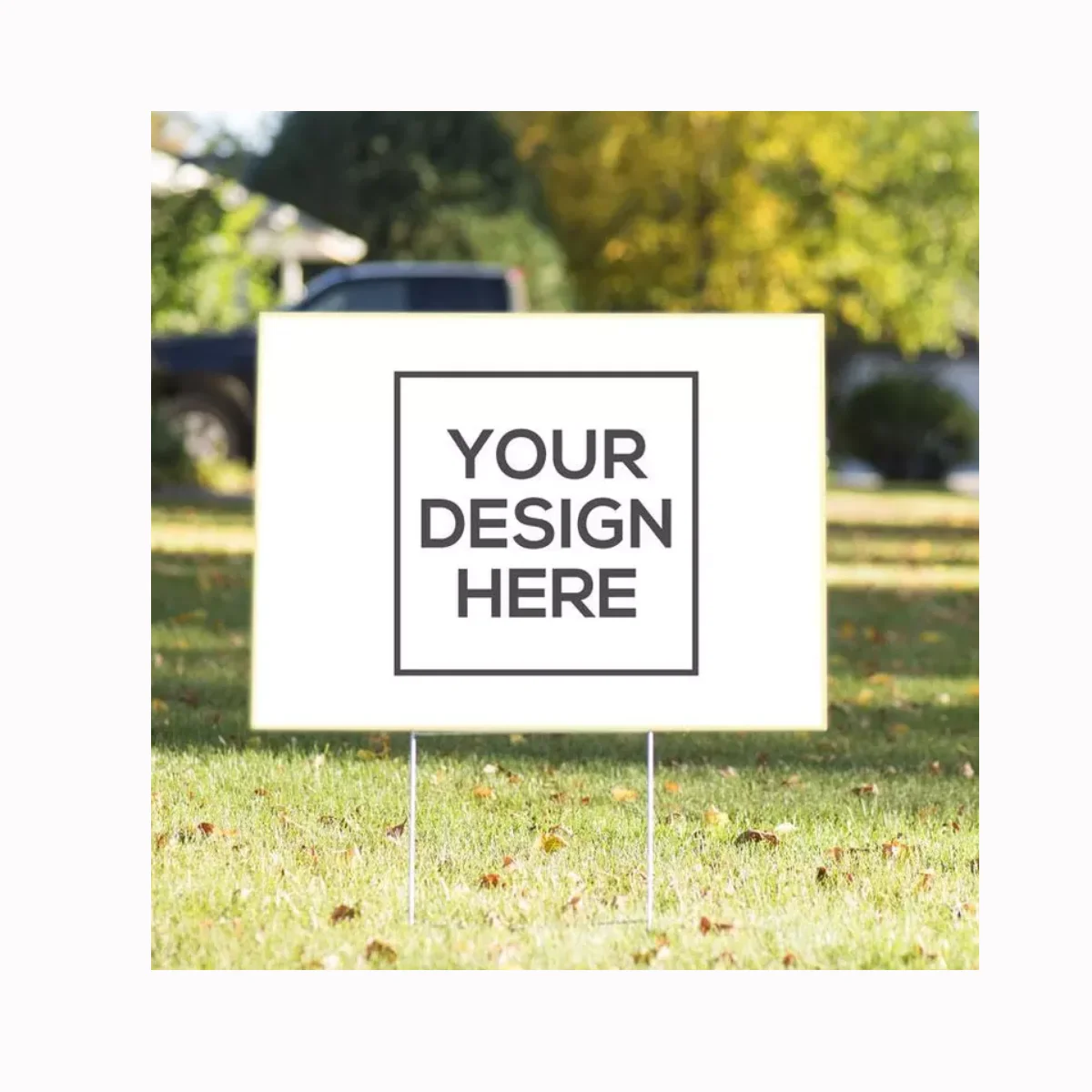 Wholesale 4mm pvc signs Advertising Lawn Yard corrugated plastic Sign custom printed outdoor weatherproof blank lawn yard signs