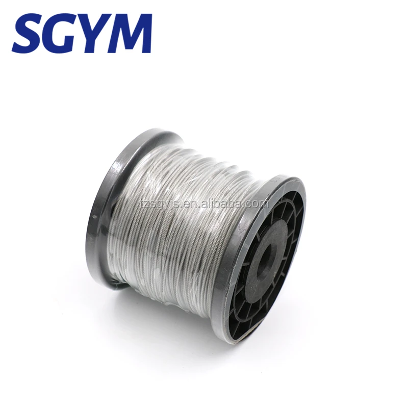 
Wholesale 7*19 7*7 2mm 1.5mm 3mm pvc coated stainless steel wire rope 