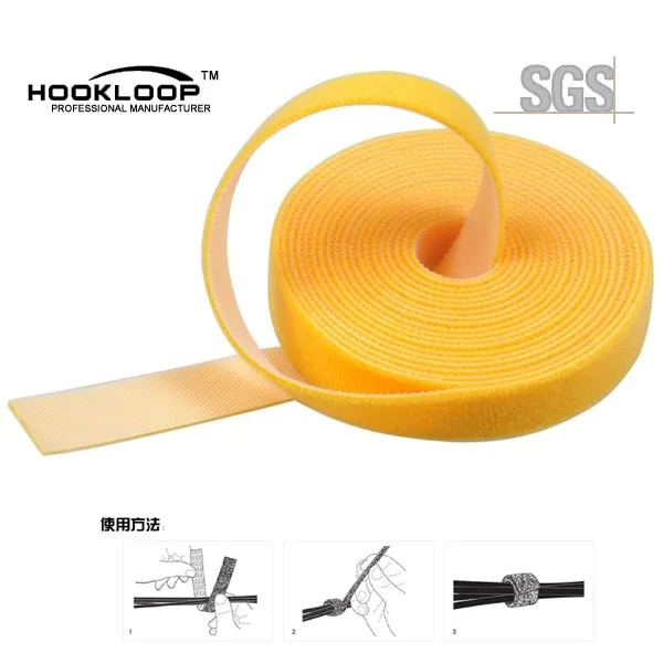 custom back to back hook and loop double side tape