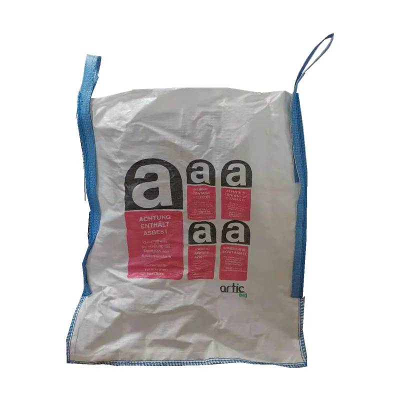 Big bag for asbestos jumbo tasche Beg pukal Cuval ton sacks ton bolsa  bag used for loading bulk products big bag