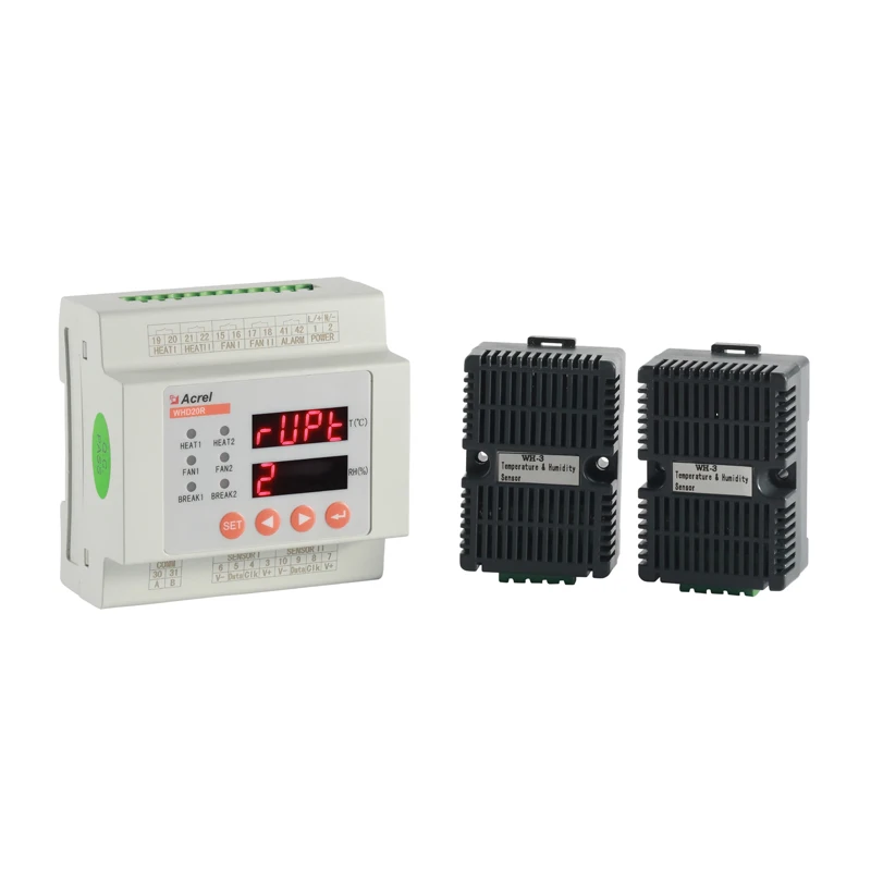 measure two channel temperature & humidity WHD20R-22 ACREL Din Rail Mounted Temperature & Humidity Controller
