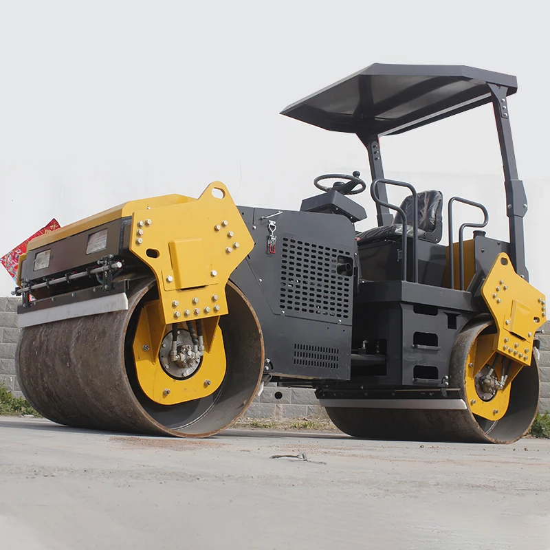 ce epa steel wheel diesel dynamic asphalt vibrating hydraulic tandem weight of 4 ton double drum wheel road roller compactor