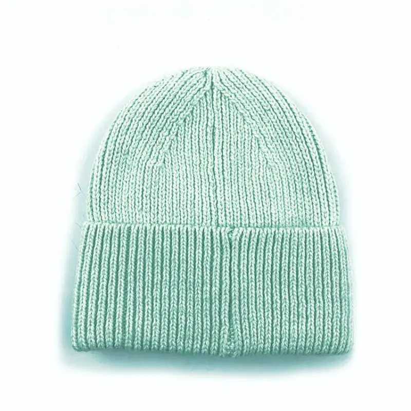 Shine Tex Chapeau De Laine High End Knit Hats Custom Logo Neon Green Winter Warm Sustainable Eco Friendly Products 2024 Beanies