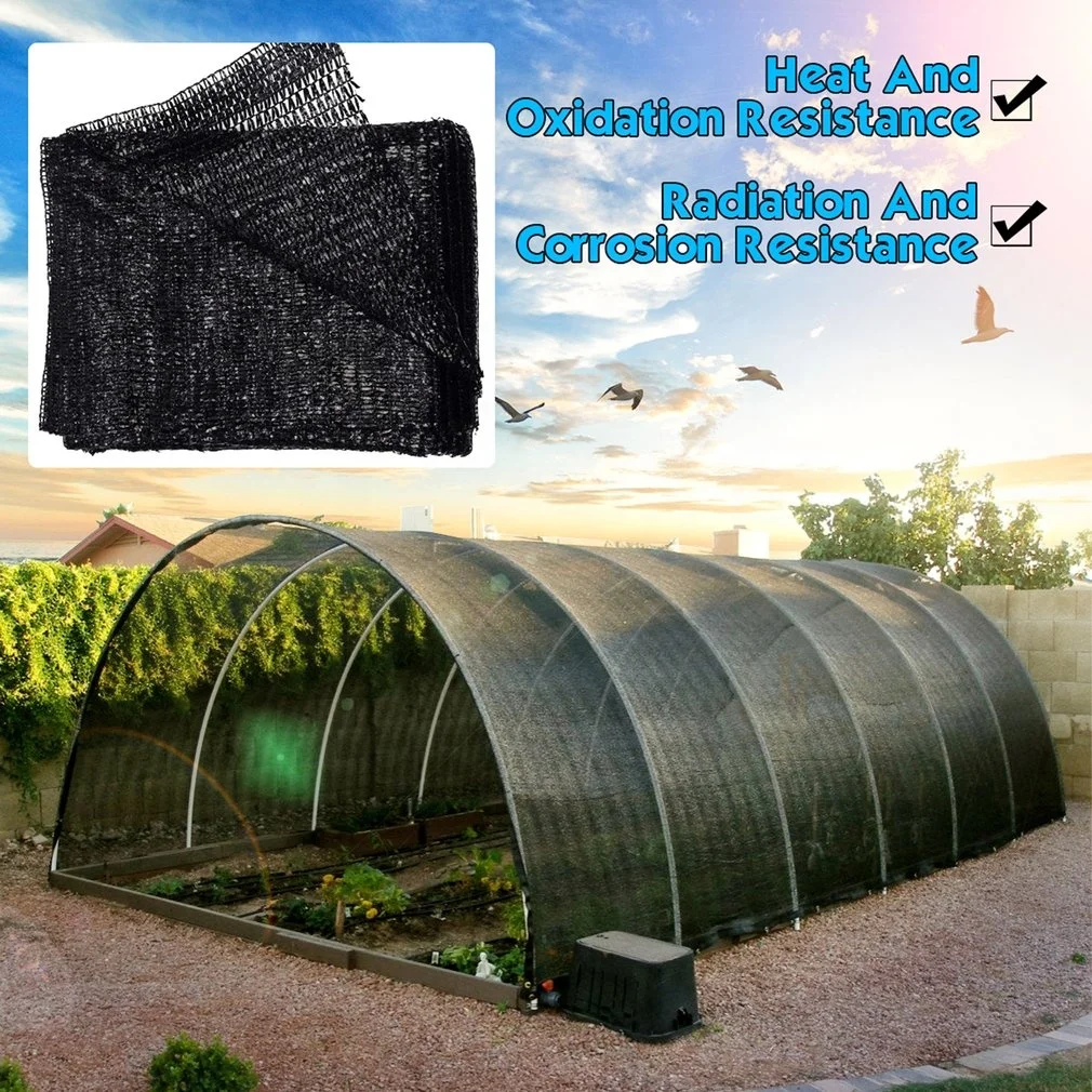 Hot 50% Sunblock Shade Cloth UV Resistant Fabric Greenhouse Plant Cover Garden Garage Sun Shade Cloth Mesh Shade