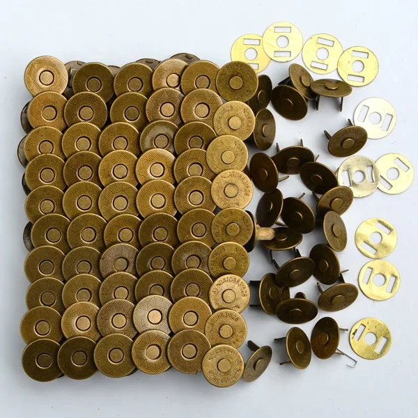 Factory Wholesale Magnet Button 18*4 Mm Magnetic Snap Buttons Magnetic Buckle For  Bag And Clothing