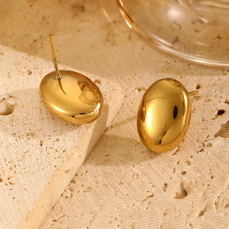 discount yiwu wholesale cheap latest stainless steel earring waterproof trendy gold earring
