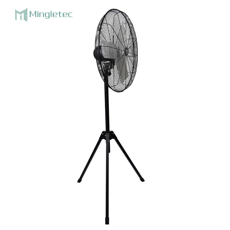 Manufacturer 26 inch 3 speeds control powerful wind oscillating metal tripod stand fan