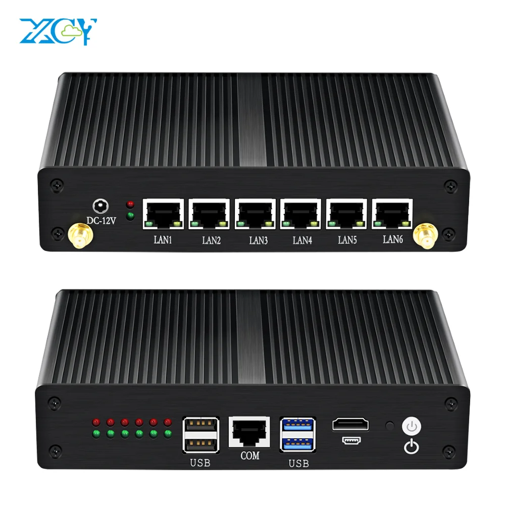  Сетевой маршрутизатор PfSense брандмауэр OPNSense VPN 6 гигабит Ethernet NICs мини-ПК компьютер inteceleren 2955U Core i3 5010U i5