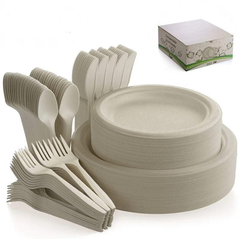 Customize Biodegradable Wooden Kitchen Cutlery Set For Restaurants Wooden Disposable Cuttlery Flatware Tableware Cutlery Set