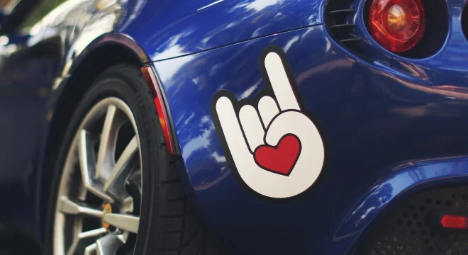 UV Coated Strong Adhesive Vinyl Car Bumper Sticker Custom Permanent Logo Sticker Transfer stickers Window Decals
