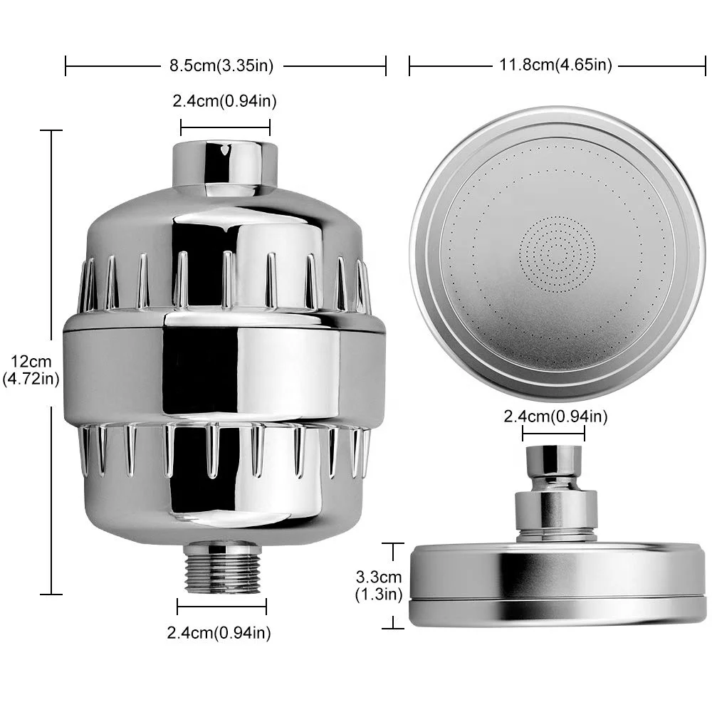 Improves the Condition of Skin Hair and Nails Shower Head Filter Set Shower Filter