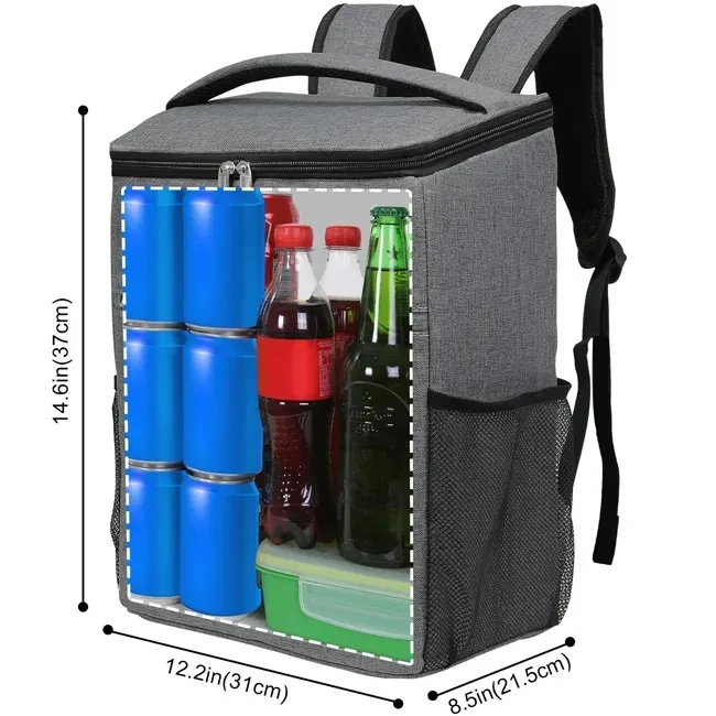 RPET Cooler Bag Backpack Beach Picnic Camping Insulated Cooler Bag
