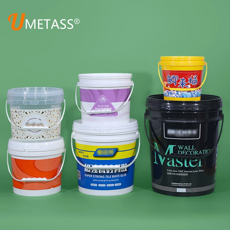 Empty 5Litre 10Litre 20Liter Food Grade Safe Paint Popcorn Cheap Customized Plastic Bucket Supplier For Wholesales