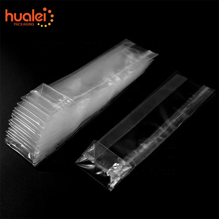 High Quality Square Bottom Clear Cellophane Bag Bread Candy Cookie Packaging Side Gusset Bopp Opp Plastic Bag