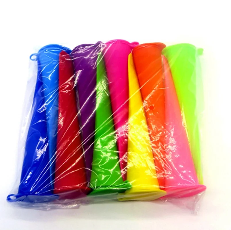 wholesale  Colorful Non-Stick Silicone Ice Cream Cone Molds