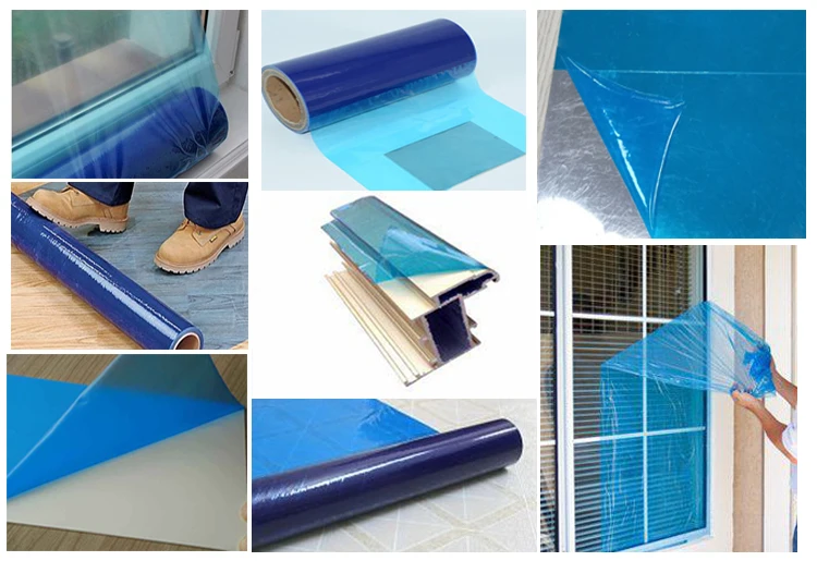 Clean Removal Aluminium Protective Film UV Resistant Window Frame Protection Tape