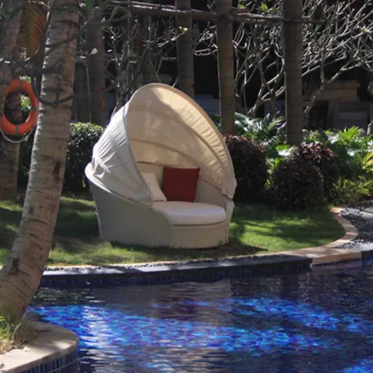 Уличная мебель Mr Dream, ротанговый круглый лежачий тент