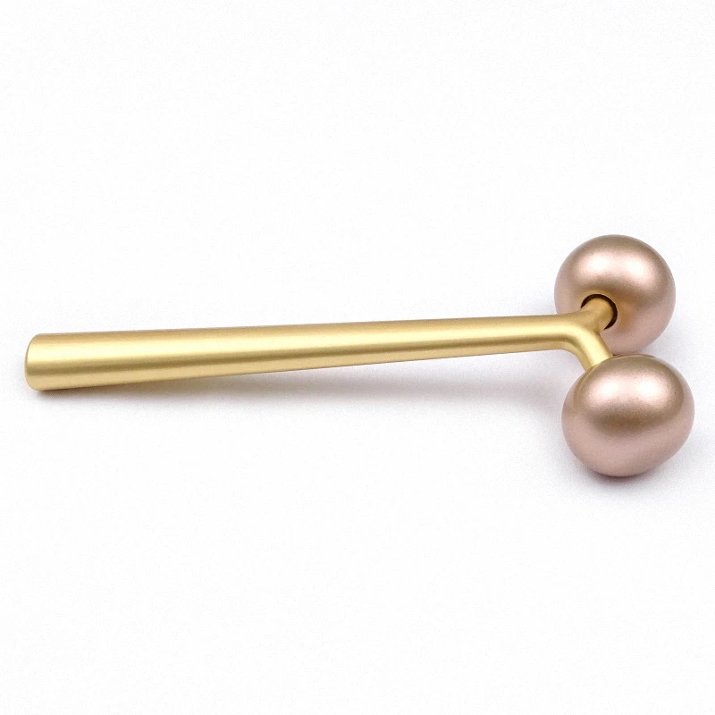 High Quality  Gold Metal Massage Anti Aging Y Shape Facial Massaging Beauty Roller