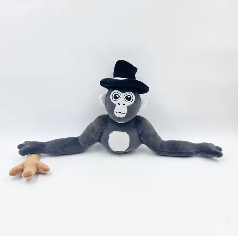 Custom Cartoon Anime cute Toys Gorilla Figure Stuffed Animal Toys Funny Gorilla Tag Plush Toy Doll Boy Kids Gifts