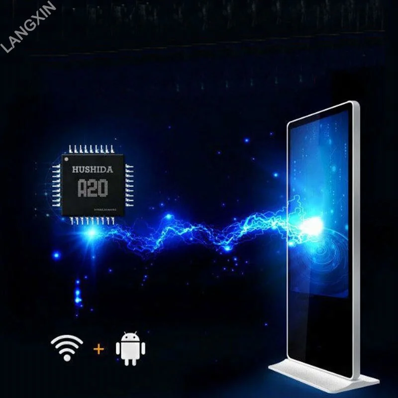 Floor Stand LCD Interactive Touch Screen Digital Signage Kiosk Advertising Rotate Display Screen