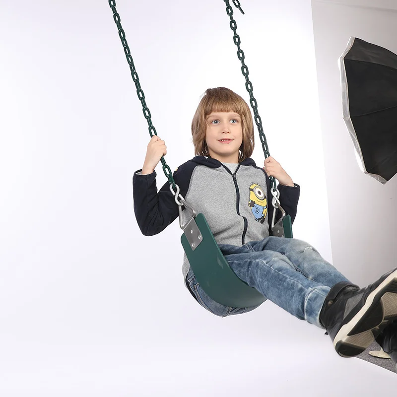 High Quality Children Outdoor Plastic Swing Garden Hanging Chair Swing Set