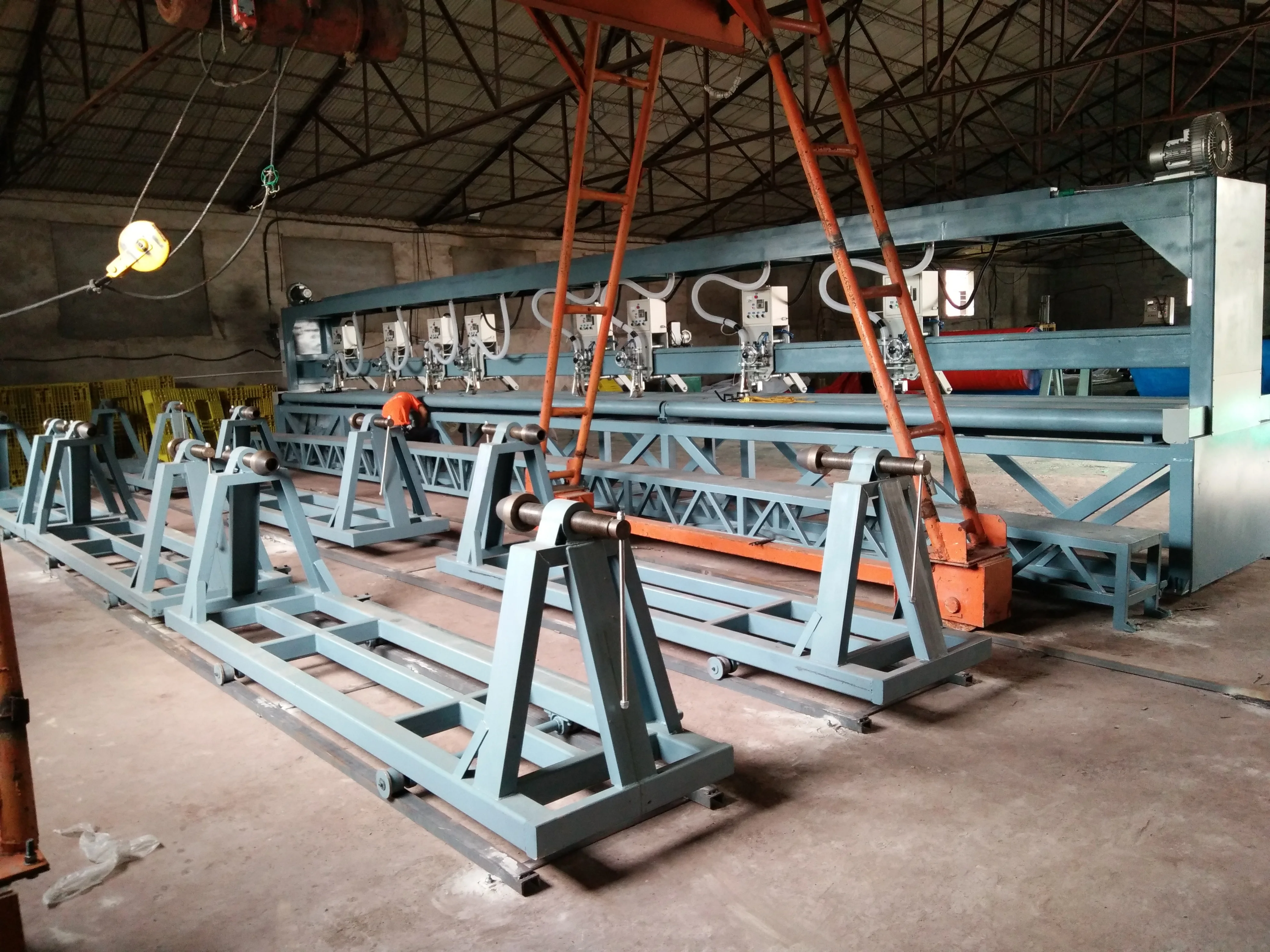 china factory customized 6m 12m large  tarpaulin welding machine for pe pvc banner