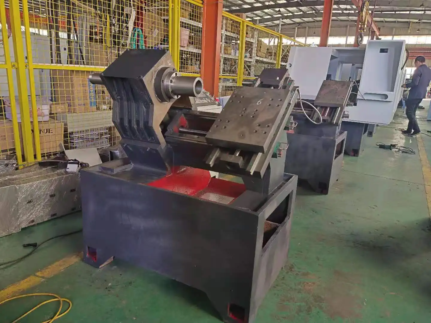 CNC  machine tool with high and low rail inclined bed turret HY-T36