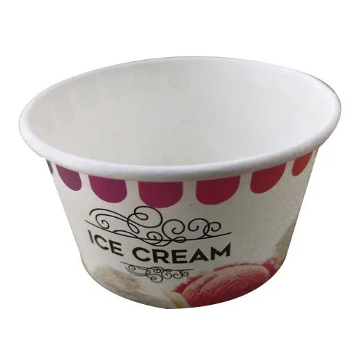 Custom printed Disposable Ice cream Cup 8 oz 9 oz 10 oz Take away packaging Eco friendly