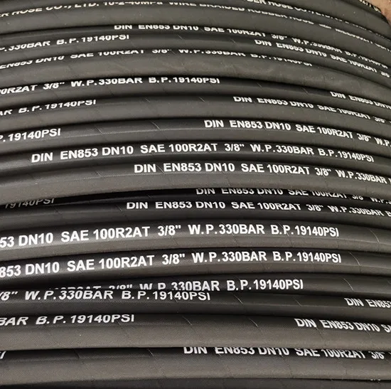 Industrial Hydraulic Hose R2/2SN High Pressure Hydraulic Hose and Fitting