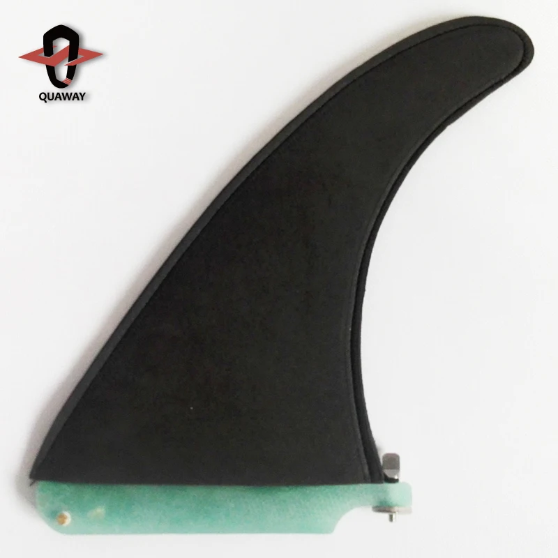 Custom Blue Fiberglass Resin Carbon Single Fins Surfboard SUP Longboard Fin Centre Fin